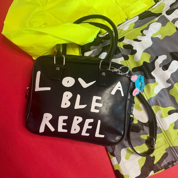 3-Piece Teen Street Style Outfit Bundle – Upcycled Jacket, Skirt, and Bag - Picture 9 of 10